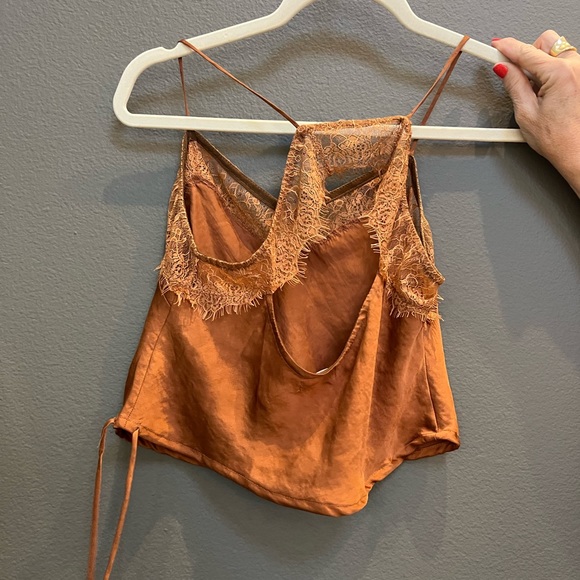 Free People Silk Crop Top - Small - Picture 4 of 4